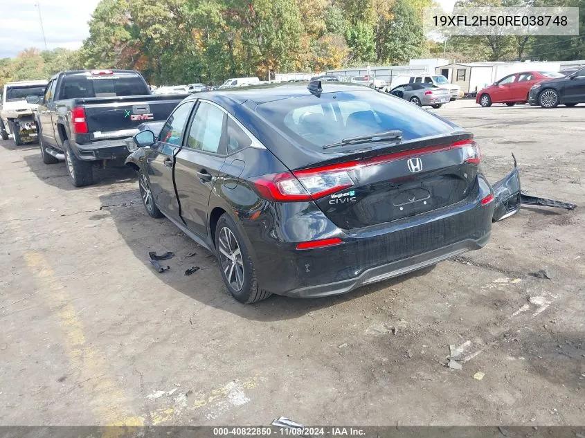 2024 Honda Civic Lx VIN: 19XFL2H50RE038748 Lot: 40822850