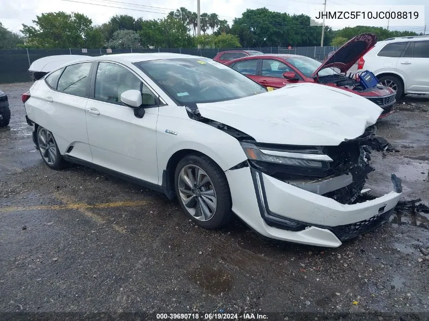 2018 Honda Clarity Plug-In Hybrid VIN: JHMZC5F10JC008819 Lot: 39690718