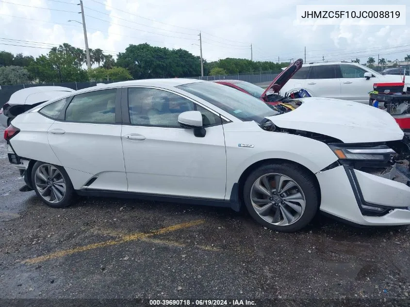 2018 Honda Clarity Plug-In Hybrid VIN: JHMZC5F10JC008819 Lot: 39690718