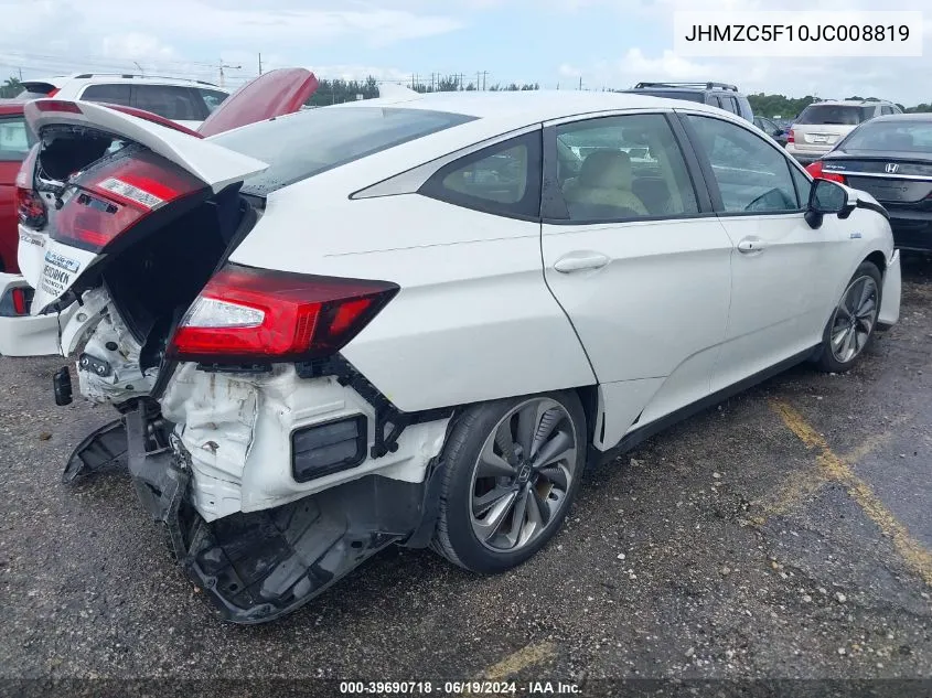 2018 Honda Clarity Plug-In Hybrid VIN: JHMZC5F10JC008819 Lot: 39690718