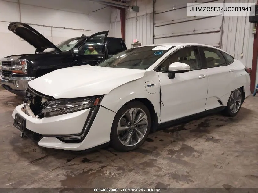 2018 Honda Clarity Touring VIN: JHMZC5F34JC001941 Lot: 40079860