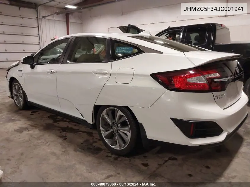 JHMZC5F34JC001941 2018 Honda Clarity Touring