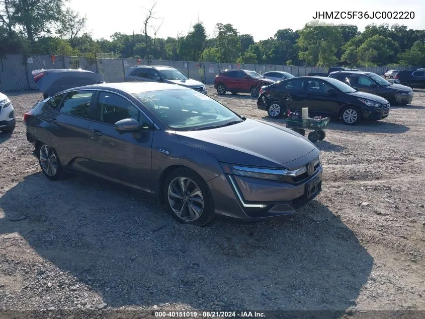 JHMZC5F36JC002220 2018 Honda Clarity Plug-In Hybrid Touring