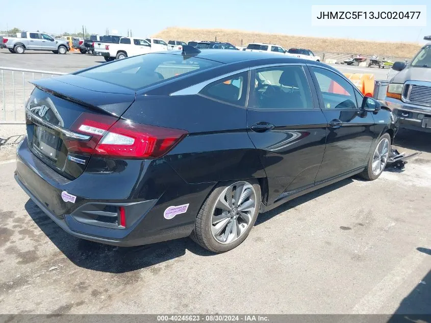 2018 Honda Clarity Plug-In Hybrid VIN: JHMZC5F13JC020477 Lot: 40245623