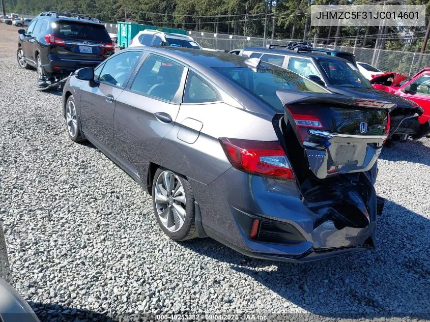 2018 Honda Clarity Plug-In Hybrid Touring VIN: JHMZC5F31JC014601 Lot: 40253382