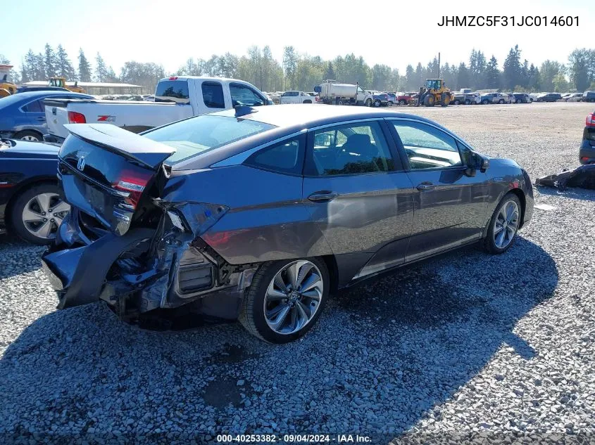 2018 Honda Clarity Plug-In Hybrid Touring VIN: JHMZC5F31JC014601 Lot: 40253382