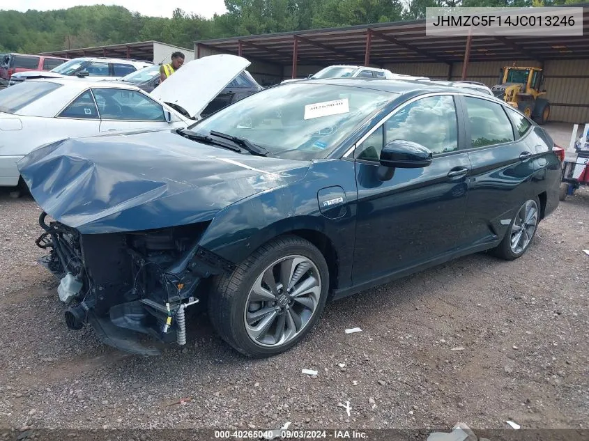 2018 Honda Clarity Plug-In Hybrid VIN: JHMZC5F14JC013246 Lot: 40265040