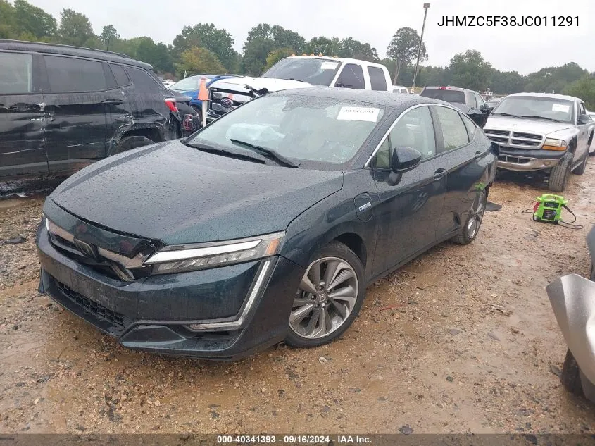 2018 Honda Clarity Plug-In Hybrid Touring VIN: JHMZC5F38JC011291 Lot: 40341393