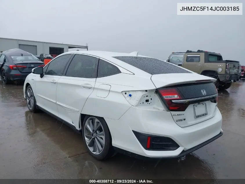 2018 Honda Clarity Plug-In Hybrid VIN: JHMZC5F14JC003185 Lot: 40358712