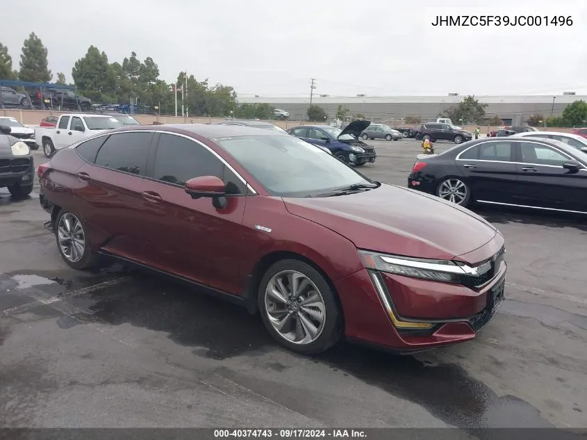 2018 Honda Clarity Plug-In Hybrid Touring VIN: JHMZC5F39JC001496 Lot: 40374743