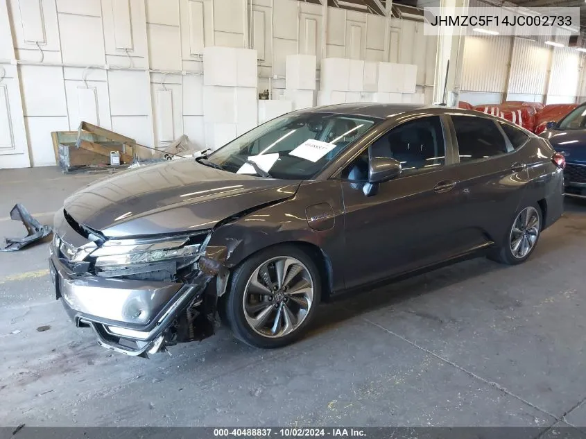 2018 Honda Clarity Plug-In Hybrid VIN: JHMZC5F14JC002733 Lot: 40488837