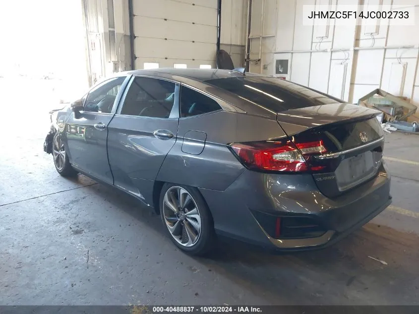 2018 Honda Clarity Plug-In Hybrid VIN: JHMZC5F14JC002733 Lot: 40488837