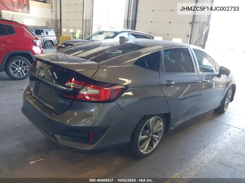 2018 Honda Clarity Plug-In Hybrid VIN: JHMZC5F14JC002733 Lot: 40488837