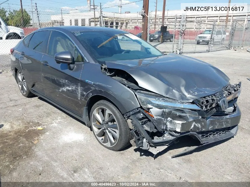 2018 Honda Clarity Plug-In Hybrid VIN: JHMZC5F13JC016817 Lot: 40496623