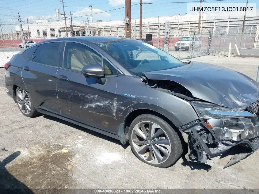 2018 Honda Clarity Plug-In Hybrid VIN: JHMZC5F13JC016817 Lot: 40496623