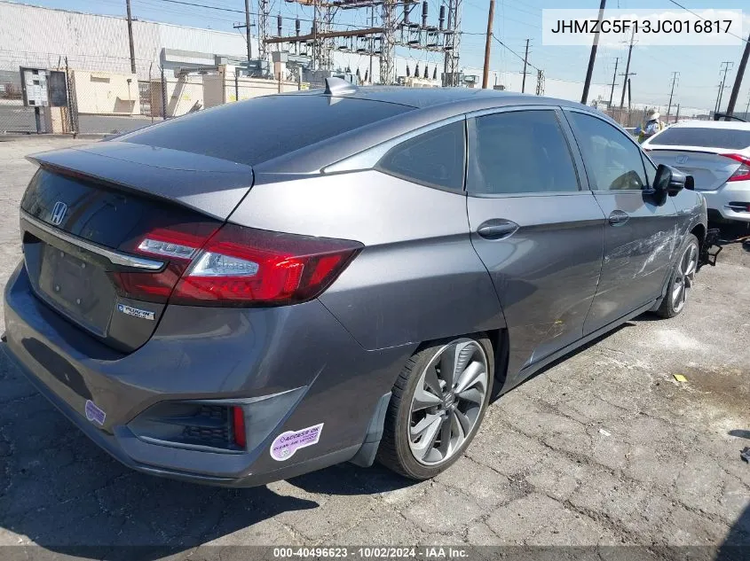 2018 Honda Clarity Plug-In Hybrid VIN: JHMZC5F13JC016817 Lot: 40496623