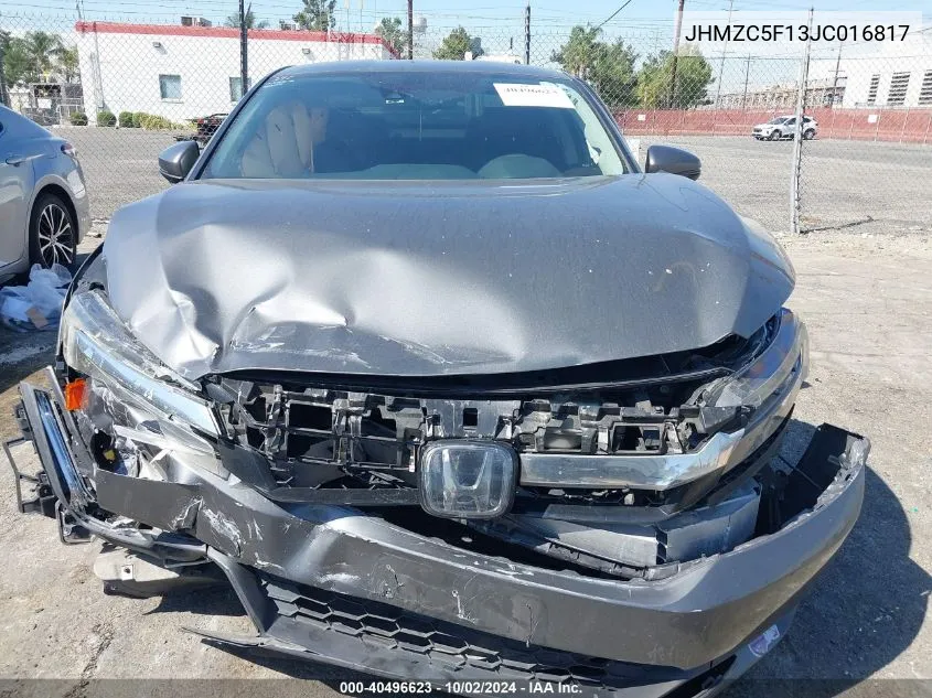 2018 Honda Clarity Plug-In Hybrid VIN: JHMZC5F13JC016817 Lot: 40496623