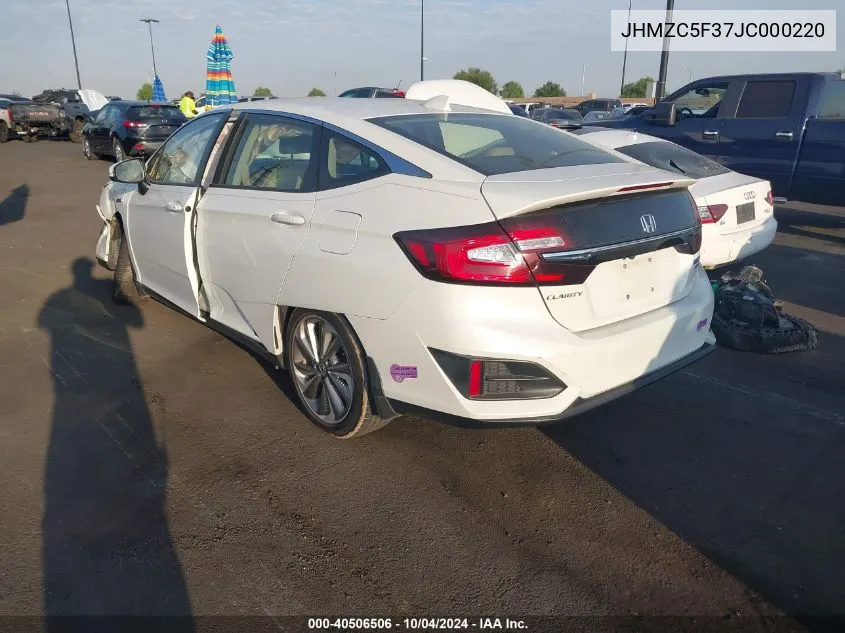 JHMZC5F37JC000220 2018 Honda Clarity Plug-In Hybrid Touring