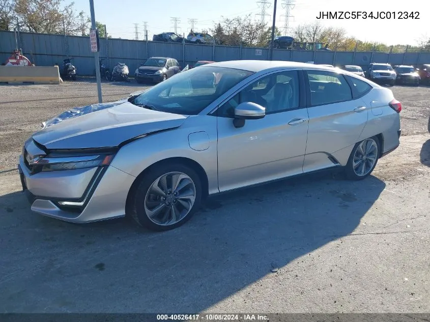 JHMZC5F34JC012342 2018 Honda Clarity Plug-In Hybrid Touring