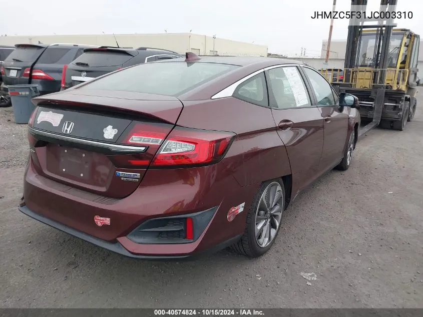 JHMZC5F31JC003310 2018 Honda Clarity Plug-In Hybrid Touring