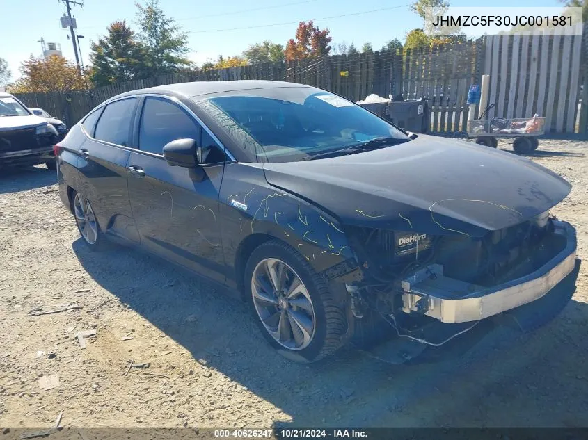 2018 Honda Clarity Plug-In Hybrid Touring VIN: JHMZC5F30JC001581 Lot: 40626247