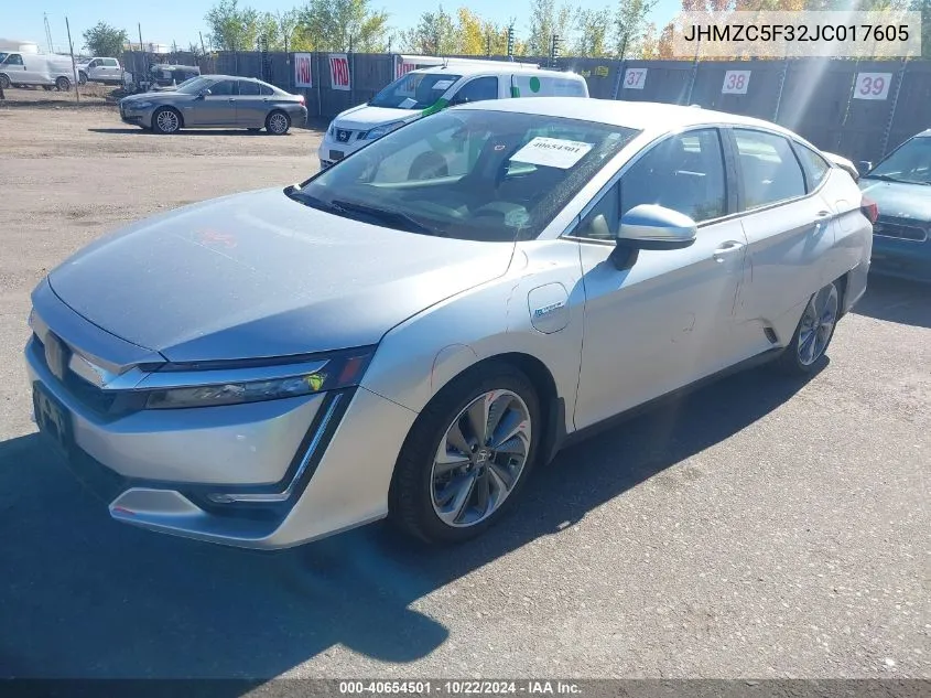 JHMZC5F32JC017605 2018 Honda Clarity Plug-In Hybrid Touring