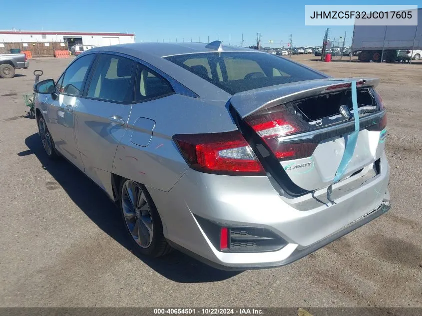 JHMZC5F32JC017605 2018 Honda Clarity Plug-In Hybrid Touring