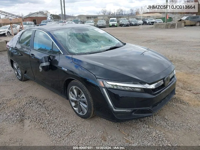 2018 Honda Clarity Plug-In Hybrid VIN: JHMZC5F10JC013664 Lot: 40697651