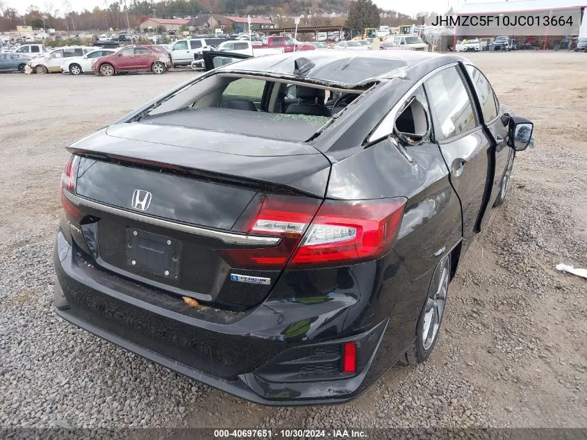 2018 Honda Clarity Plug-In Hybrid VIN: JHMZC5F10JC013664 Lot: 40697651