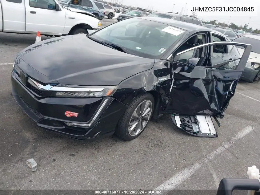 2018 Honda Clarity Plug-In Hybrid Touring VIN: JHMZC5F31JC004845 Lot: 40716077