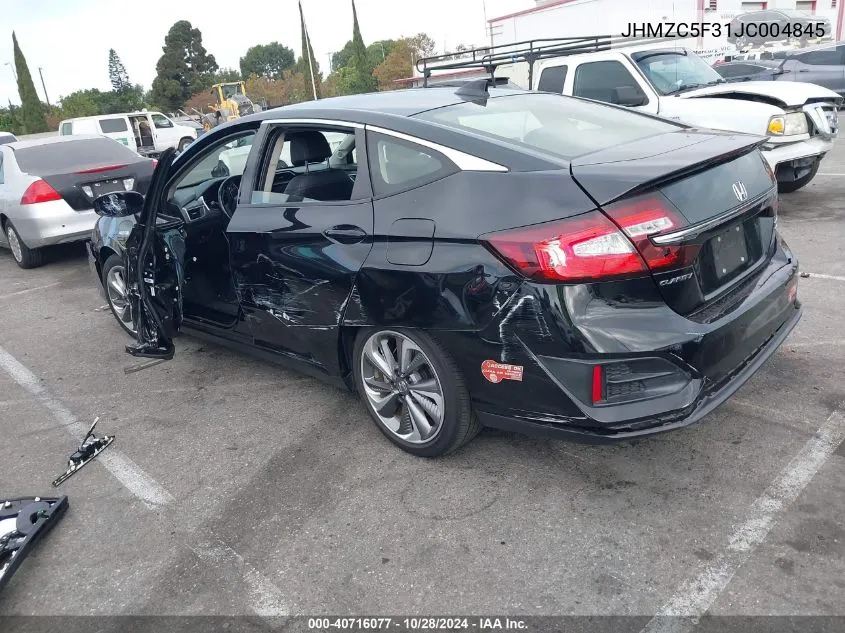 2018 Honda Clarity Plug-In Hybrid Touring VIN: JHMZC5F31JC004845 Lot: 40716077