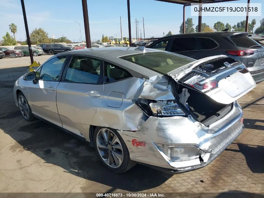 2018 Honda Clarity Plug-In Hybrid VIN: 0JHMZC5F19JC01518 Lot: 40716873