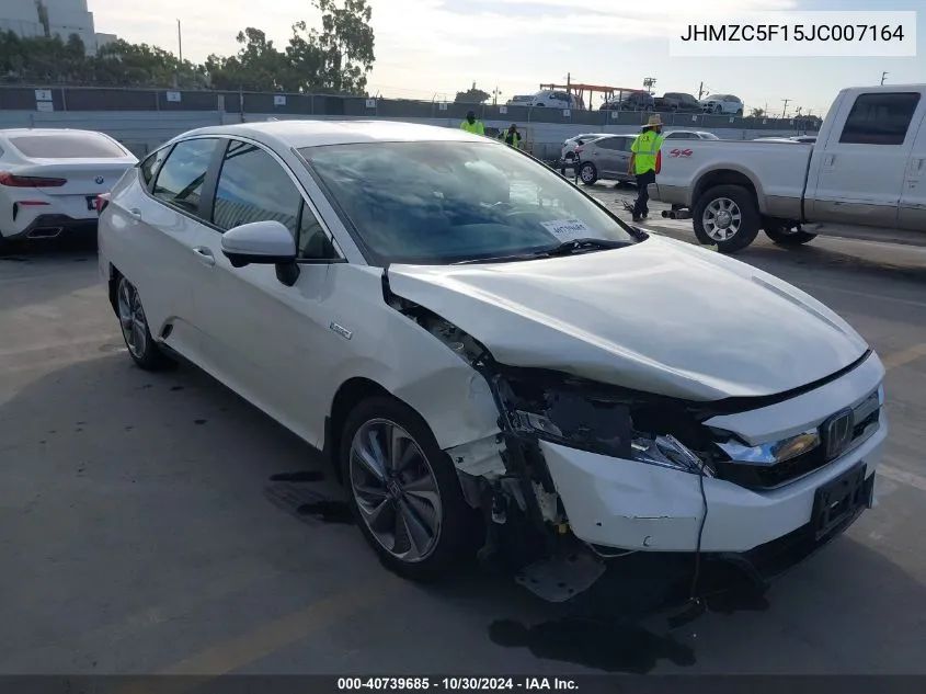 2018 Honda Clarity Plug-In Hybrid VIN: JHMZC5F15JC007164 Lot: 40739685