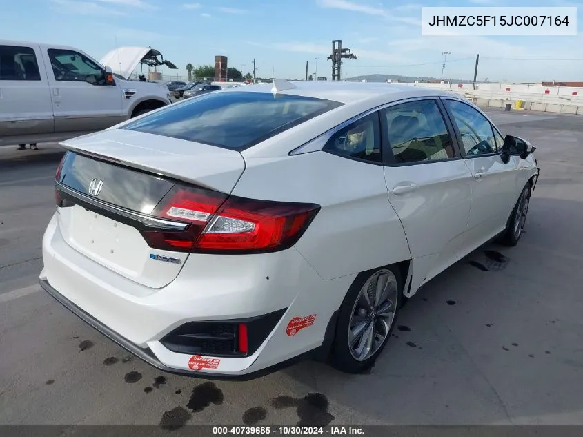 2018 Honda Clarity Plug-In Hybrid VIN: JHMZC5F15JC007164 Lot: 40739685