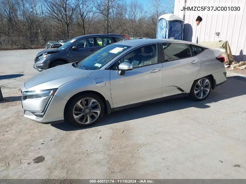 2018 Honda Clarity Plug-In Hybrid Touring VIN: JHMZC5F37JC001030 Lot: 40872174