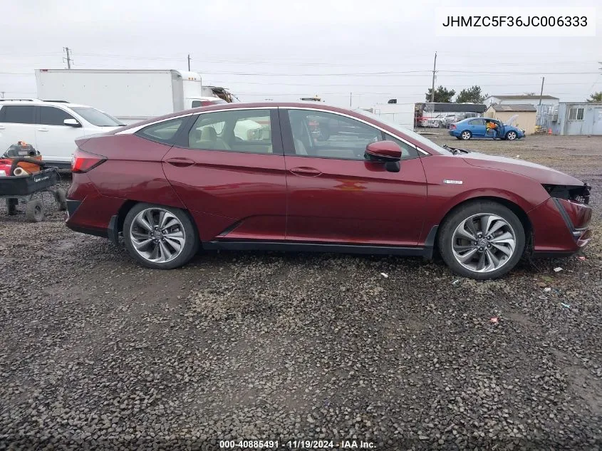 2018 Honda Clarity Plug-In Hybrid Touring VIN: JHMZC5F36JC006333 Lot: 40885491