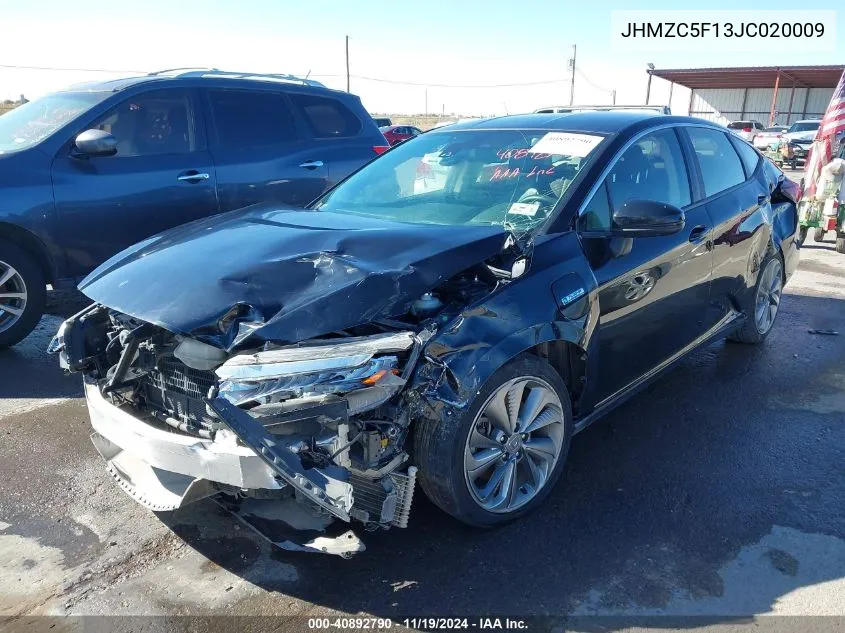 2018 Honda Clarity Plug-In Hybrid VIN: JHMZC5F13JC020009 Lot: 40892790