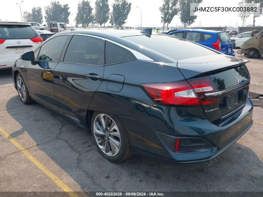 JHMZC5F30KC003882 2019 Honda Clarity Plug-In Hybrid Touring