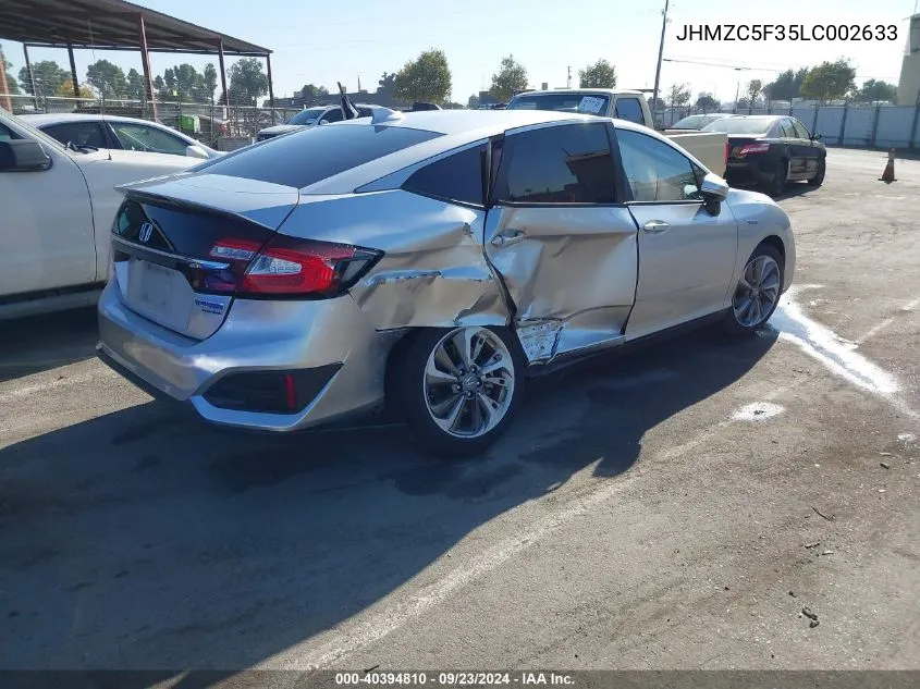 2020 Honda Clarity Plug-In Hybrid Touring VIN: JHMZC5F35LC002633 Lot: 40394810