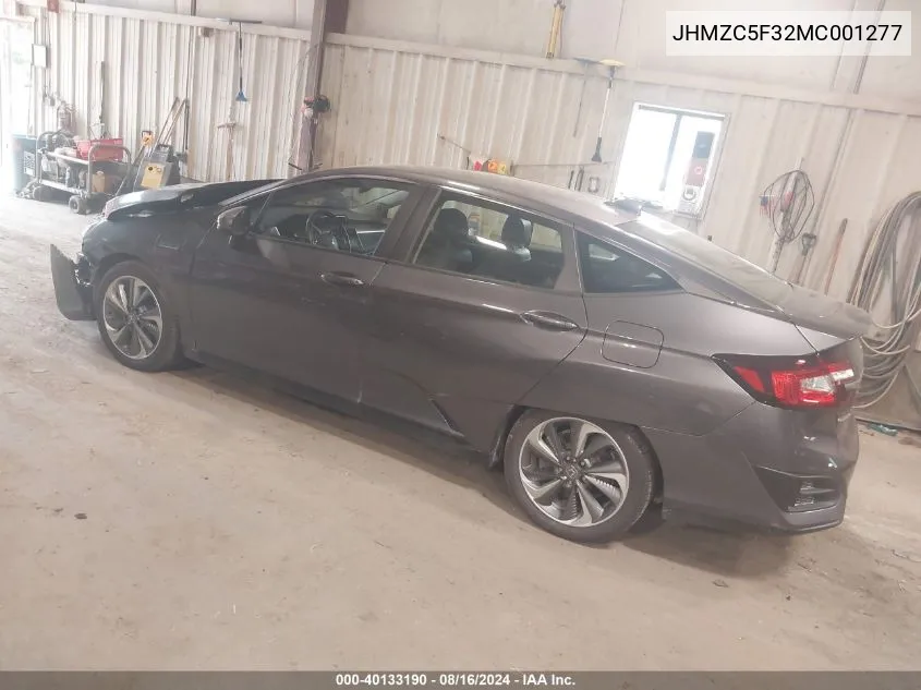 2021 Honda Clarity Plug-In Hybrid Touring VIN: JHMZC5F32MC001277 Lot: 40133190