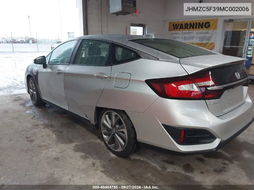 2021 Honda Clarity Plug-In Hybrid Touring VIN: JHMZC5F39MC002006 Lot: 40404785