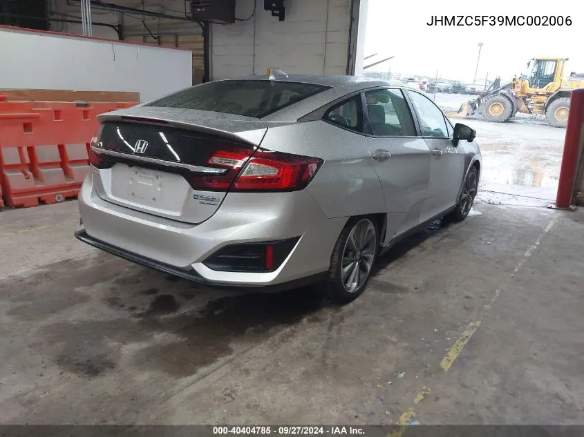 2021 Honda Clarity Plug-In Hybrid Touring VIN: JHMZC5F39MC002006 Lot: 40404785