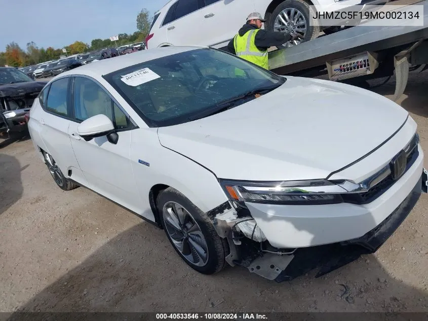 2021 Honda Clarity Plug-In Hybrid VIN: JHMZC5F19MC002134 Lot: 40533546