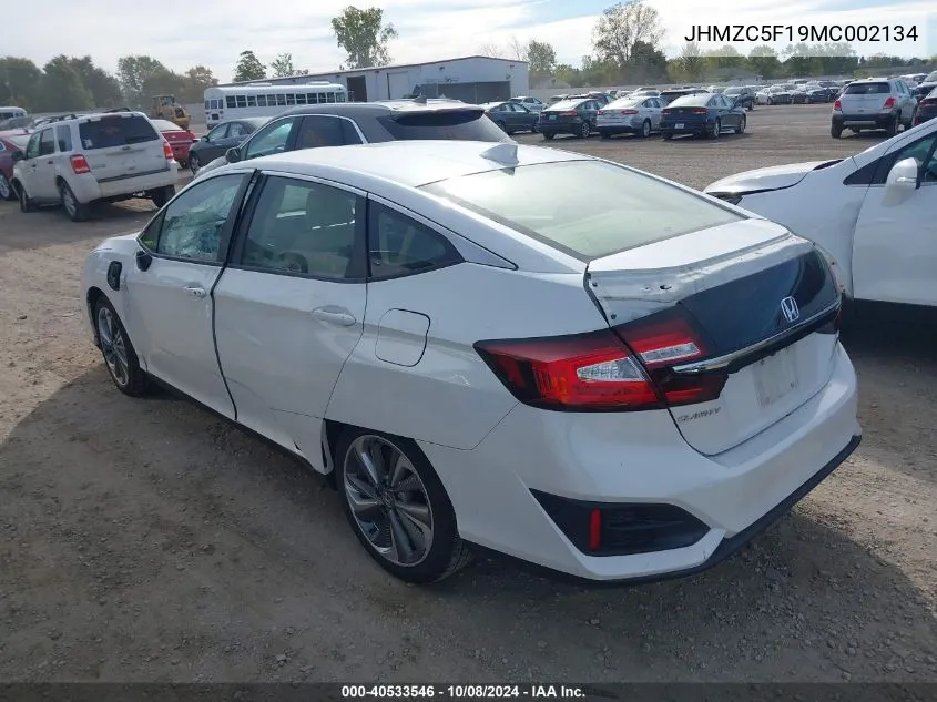 2021 Honda Clarity Plug-In Hybrid VIN: JHMZC5F19MC002134 Lot: 40533546