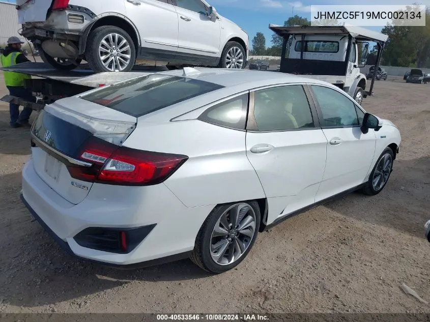 2021 Honda Clarity Plug-In Hybrid VIN: JHMZC5F19MC002134 Lot: 40533546