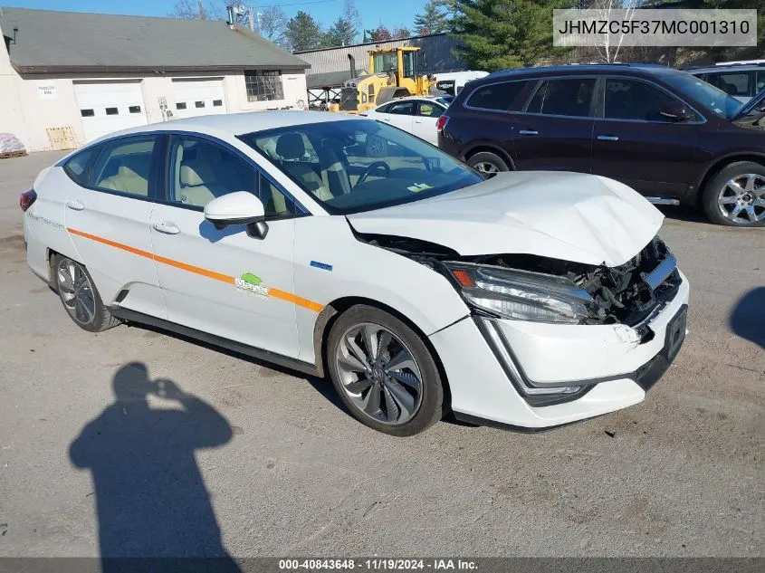 2021 Honda Clarity Plug-In Hybrid Touring VIN: JHMZC5F37MC001310 Lot: 40843648