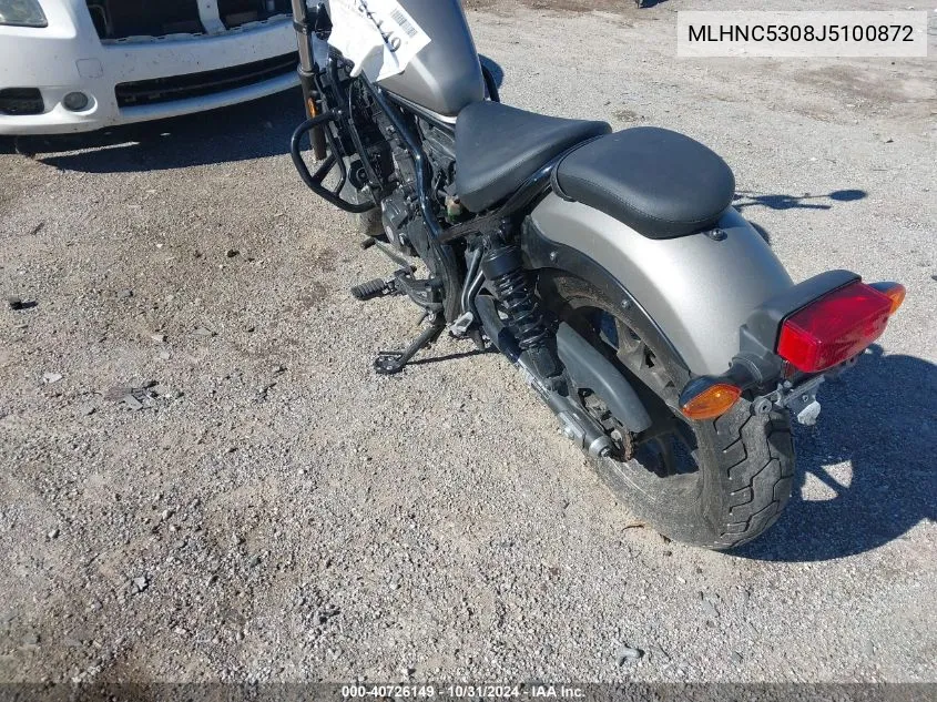 MLHNC5308J5100872 2018 Honda Cmx300