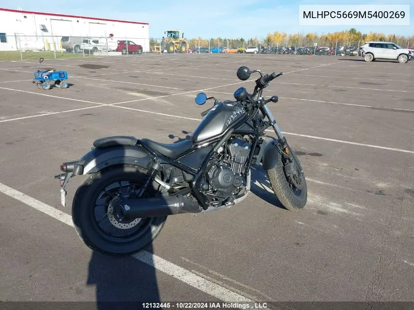 2021 Honda Cmx500 A VIN: MLHPC5669M5400269 Lot: 12132445