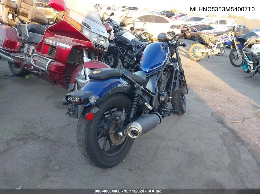 2021 Honda Cmx300 A VIN: MLHNC5353M5400710 Lot: 40584860