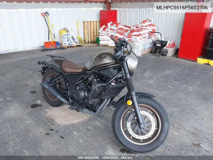 2023 Honda Cmx500 VIN: MLHPC5616P5602706 Lot: 40520255